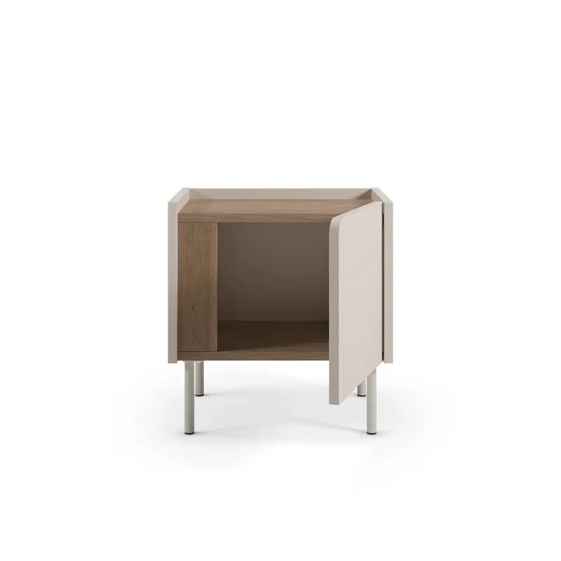 Lomar Nattduksbord 45,5x47,8x35 cm - Naturlig ek, sandsten - Products - Möbler - Bord & matgrupp - Avlastningsbord & sidobord - Sängbord & nattduksbord