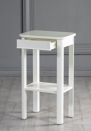 Marstrand sängbord med låda - Vit - Vit - Products - Möbler - Bord & matgrupp - Avlastningsbord & sidobord - Sängbord & nattduksbord