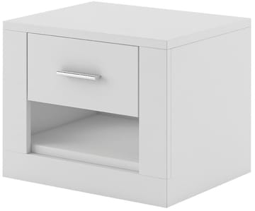 Mervyn sängbord - Vit - Vit - Products - Möbler - Bord & matgrupp - Avlastningsbord & sidobord - Sängbord & nattduksbord