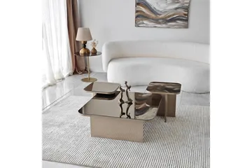 Moosonee Soffbord 80 cm - Beige - Products - Möbler - Bord & matgrupp - Avlastningsbord & sidobord - Satsbord