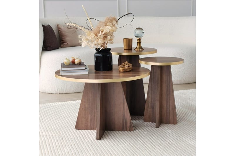 Munne Soffbord 40 cm - Valnöt - Products - Möbler - Bord & matgrupp - Avlastningsbord & sidobord - Satsbord