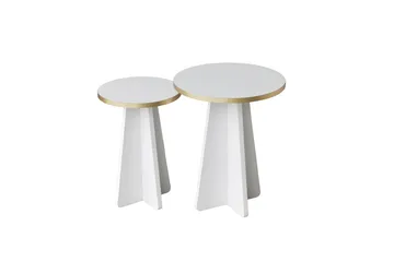 Munne Soffbord 40 cm - Vit - Products - Möbler - Bord & matgrupp - Avlastningsbord & sidobord - Satsbord