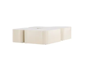 Nordland Soffbord 92x74 cm - Beige - Products - Möbler - Bord & matgrupp - Avlastningsbord & sidobord - Satsbord