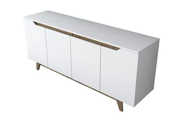 Porzic Konsollbord 180 cm - Vit/Mörkbrun - Products - Möbler - Bord & matgrupp - Avlastningsbord & sidobord - Konsolbord & hallbord