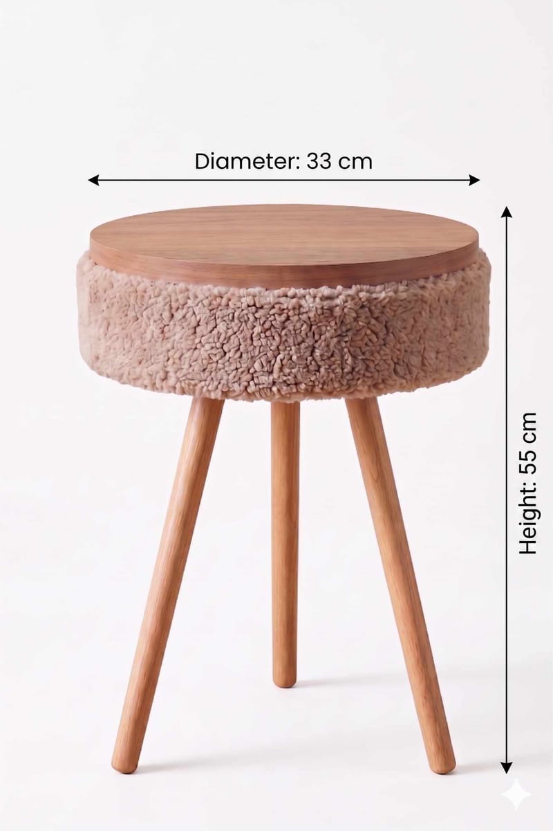 Queno Sidobord 33x55 cm - Beige - Products - Möbler - Bord & matgrupp - Avlastningsbord & sidobord - Brickbord & småbord