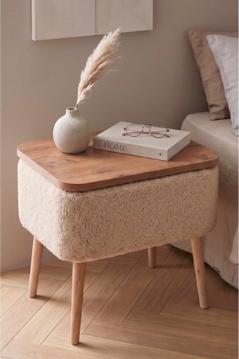 Queno Sidobord 60x65x30 cm - Beige - Products - Möbler - Bord & matgrupp - Avlastningsbord & sidobord - Brickbord & småbord