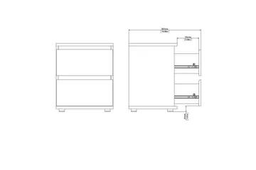 Rengo Sängbord 40,2 cm - Natur - Products - Möbler - Bord & matgrupp - Avlastningsbord & sidobord - Sängbord & nattduksbord
