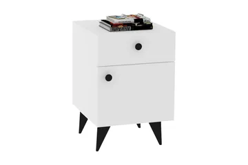 Rinorea Sängbord 40x60 cm - Vit - Products - Möbler - Bord & matgrupp - Avlastningsbord & sidobord - Sängbord & nattduksbord