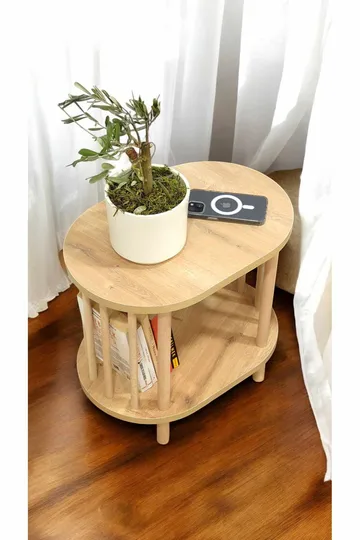 Ryrhyrdhonar Sidobord 45x43x30 cm - Sapphire Oak - Products - Möbler - Bord & matgrupp - Avlastningsbord & sidobord - Brickbord & småbord