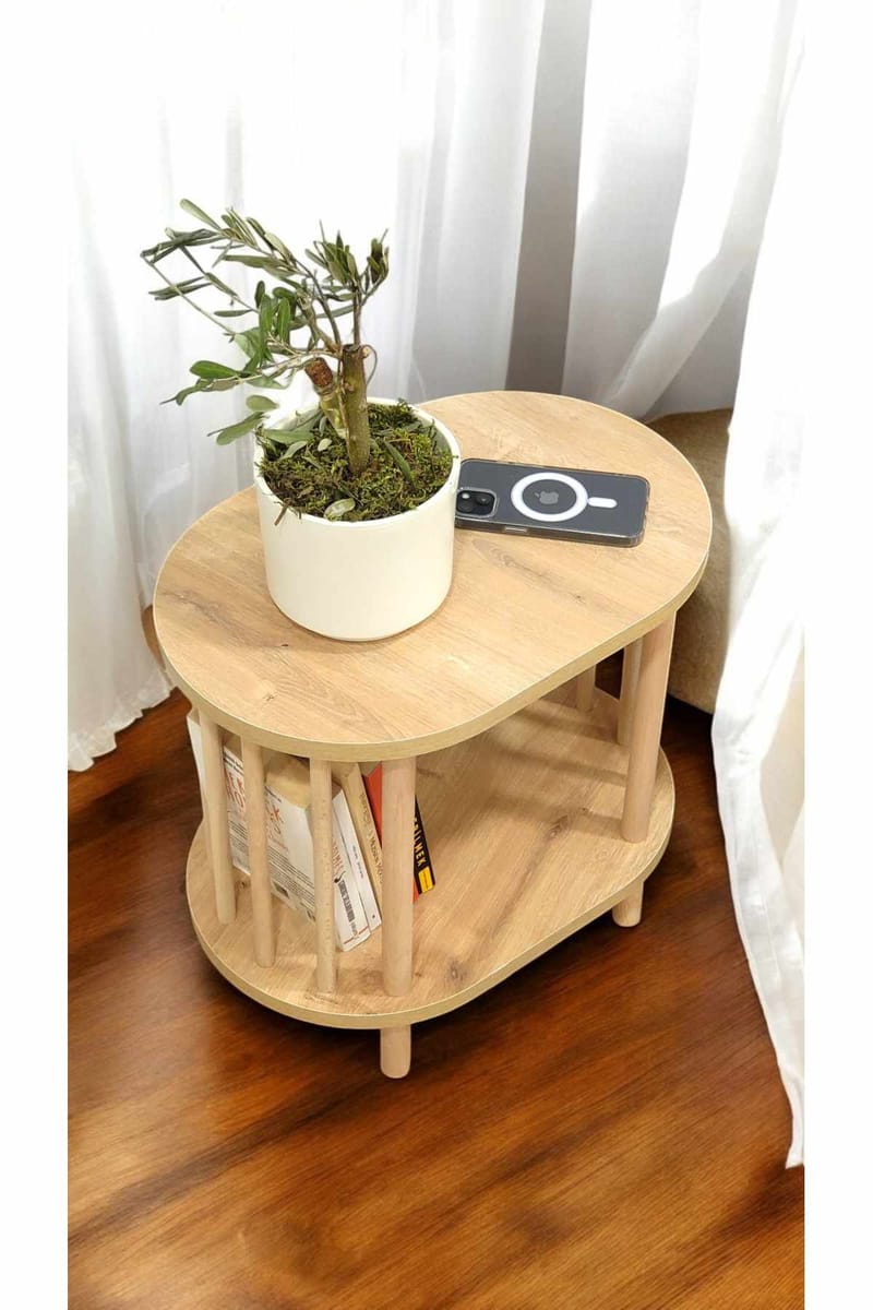 Ryrhyrdhonar Sidobord 45x43x30 cm - Sapphire Oak - Products - Möbler - Bord & matgrupp - Avlastningsbord & sidobord - Brickbord & småbord