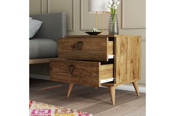 Sängbord & Nattduksbord Heibert Sängbord 52 cm Valnöt - Products - Möbler - Bord & matgrupp - Avlastningsbord & sidobord - Sängbord & nattduksbord