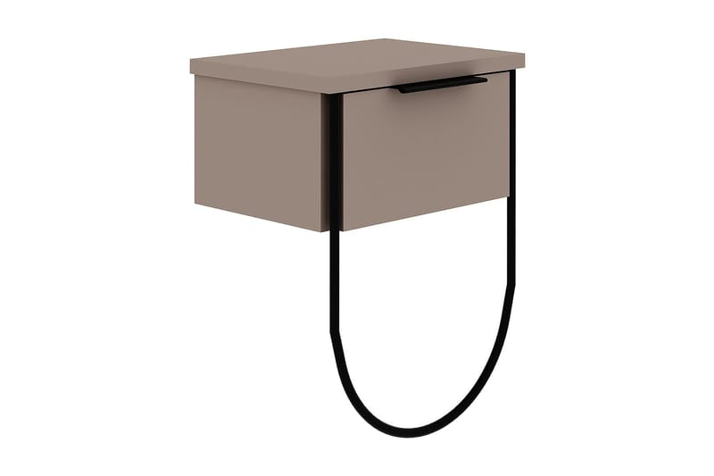 Sängbord 33 cm, Ljusbrun