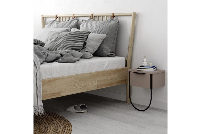Sängbord 33 cm - Ljusbrun - Products - Möbler - Bord & matgrupp - Avlastningsbord & sidobord - Sängbord & nattduksbord
