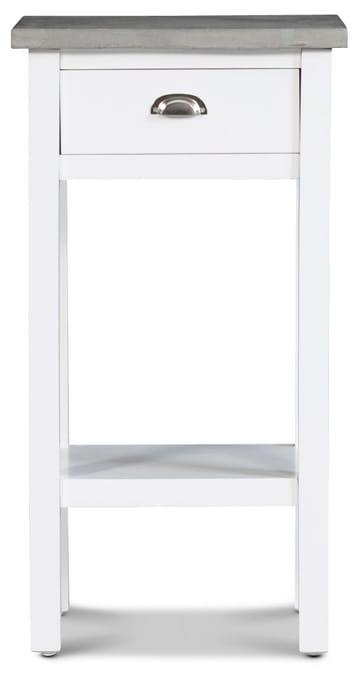 Sängbord 75 cm högt vitt cement topp - Vit/cement - Products - Möbler - Bord & matgrupp - Avlastningsbord & sidobord - Sängbord & nattduksbord