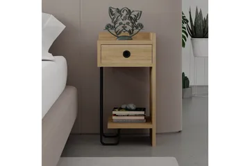 Sirius Sängbord 32x30 cm Ljusbrun - Hanah Home - Products - Möbler - Bord & matgrupp - Avlastningsbord & sidobord - Sängbord & nattduksbord