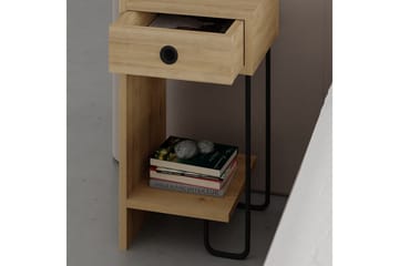 Sirius Sängbord 32x30 cm Ljusbrun - Hanah Home - Products - Möbler - Bord & matgrupp - Avlastningsbord & sidobord - Sängbord & nattduksbord
