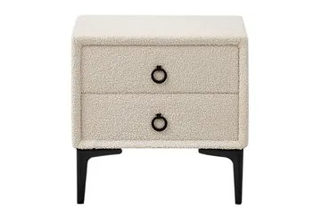 Sängbord Sezanne Vit, Svart - Vit, Svart - Products - Möbler - Bord & matgrupp - Avlastningsbord & sidobord - Sängbord & nattduksbord