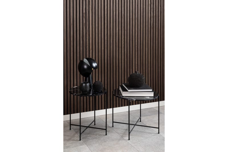 Sakchan Sidobord 42 cm Rund - Svart - Products - Möbler - Bord & matgrupp - Avlastningsbord & sidobord - Brickbord & småbord