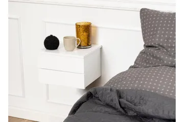 Salmani Sängbord 32 cm - Vit - Products - M öbler - Bord & matgrupp - Avlastningsbord & sidobord - Sängbord & nattduksbord