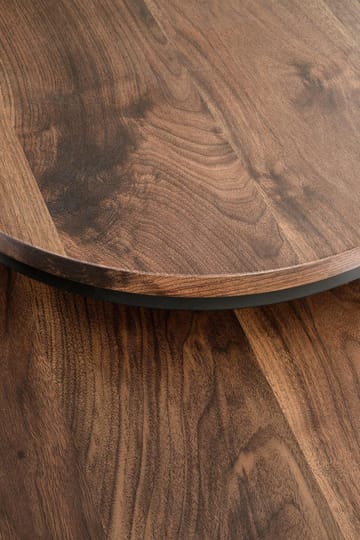 Satsbord valnöt/svart Ø43/53 cm - Tore - Valnöt/svart - Products - Möbler - Bord & matgrupp - Avlastningsbord & sidobord - Satsbord