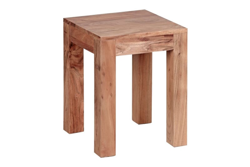 Sido bord Wohnling massivt trä 35x35cm med träben, lantlig stil Akacia - Akacia - Products - Möbler - Bord & matgrupp - Avlastningsbord & sidobord - Brickbord & småbord