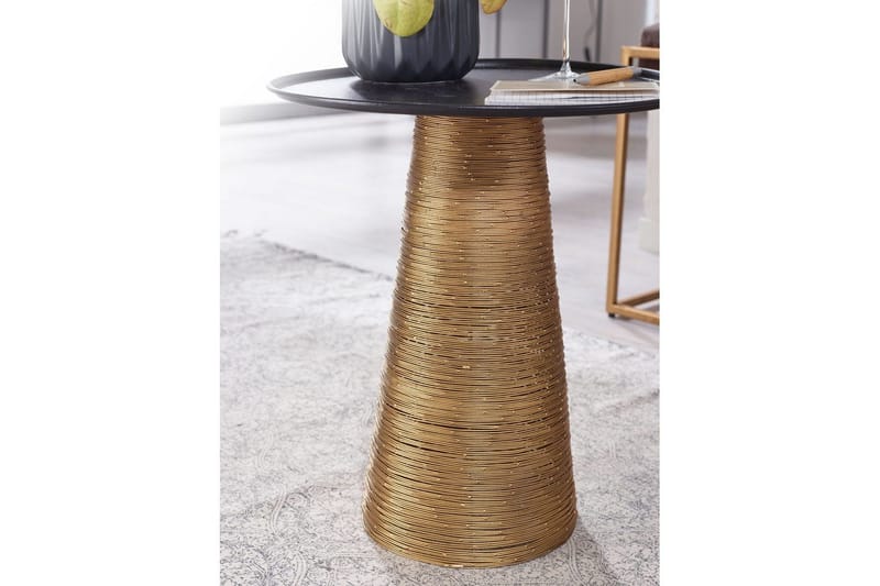 Sido bord Wohnling Metall Rund 40 cm Brickoptik Bordsskiva Modern - Products - Möbler - Bord & matgrupp - Avlastningsbord & sidobord - Brickbord & småbord