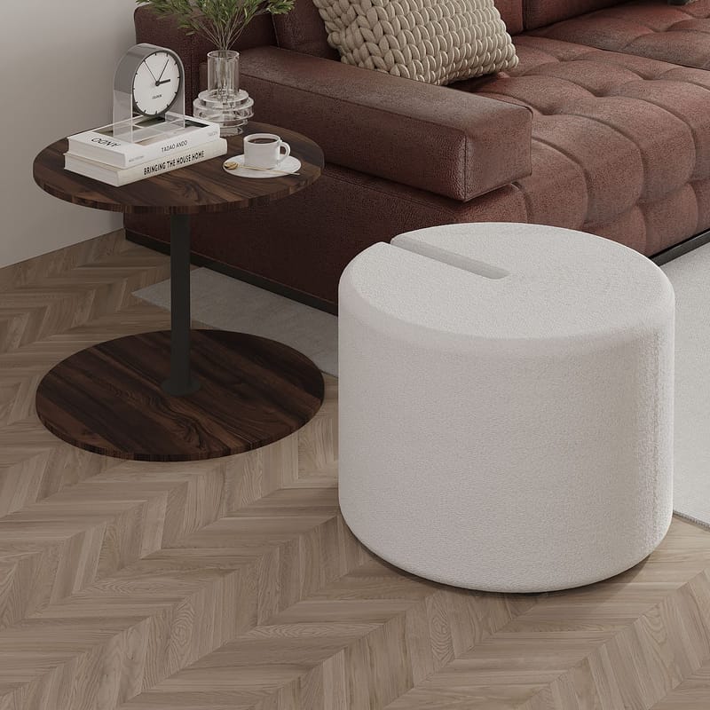 Torven Set med sidobord 43x47x43 cm - Valnöt - Products - Möbler - Bord & matgrupp - Avlastningsbord & sidobord - Brickbord & småbord