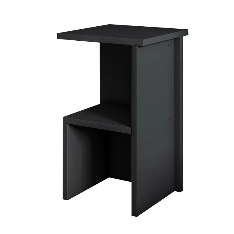 Tunel Nattduksbord 29,6x50x29,6 cm - Antracit - Products - Möbler - Bord & matgrupp - Avlastningsbord & sidobord - Sängbord & nattduksbord