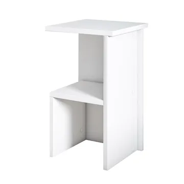 Tunel Nattduksbord 29,6x50x29,6 cm - Vit - Products - Möbler - Bord & matgrupp - Avlastningsbord & sidobord - Sängbord & nattduksbord