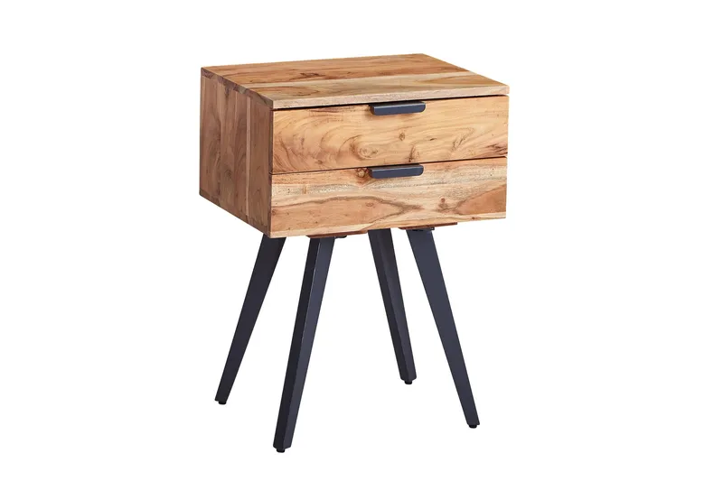 Willowdale Sängbord 47 cm - Brun/Svart - Products - Möbler - Bord & matgrupp - Avlastningsbord & sidobord - Sängbord & nattduksbord