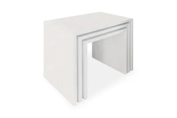 Zariel Satsbord 44 cm 3 Bord - Vit - Products - Möbler - Bord & matgrupp - Avlastningsbord & sidobord - Satsbord