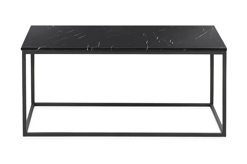 Barreras Soffbord 100 cm Marmormönster - Svart - Products - Möbler - Bord & matgrupp - Marmorbord