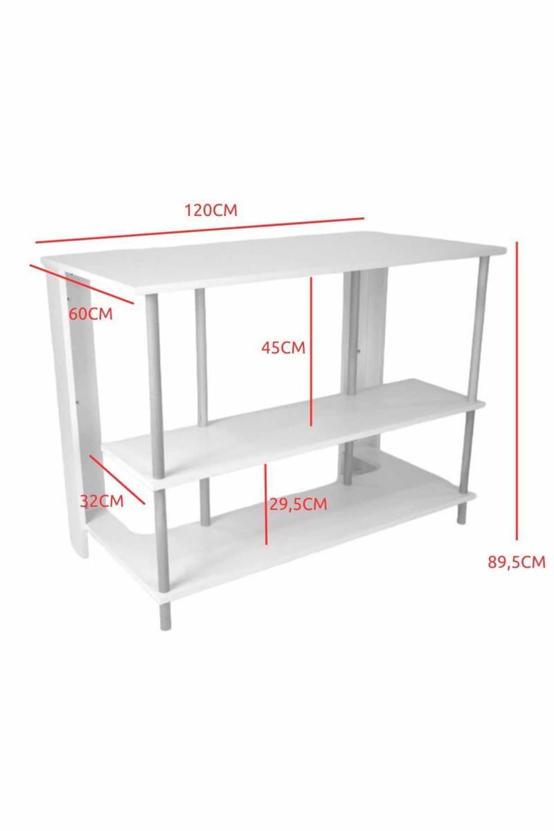 Belvo Köksö 120x89,5x60 cm - Vit - Products - Möbler - Bord & matgrupp - Barbord & ståbord