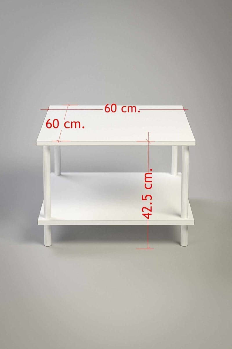 Belvo Soffbord 60x42,5x60 cm - Vit - Products - Möbler - Bord & matgrupp - Soffbord