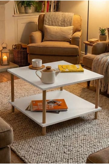 Belvo Soffbord 60x42,5x60 cm - Vit - Products - Möbler - Bord & matgrupp - Soffbord