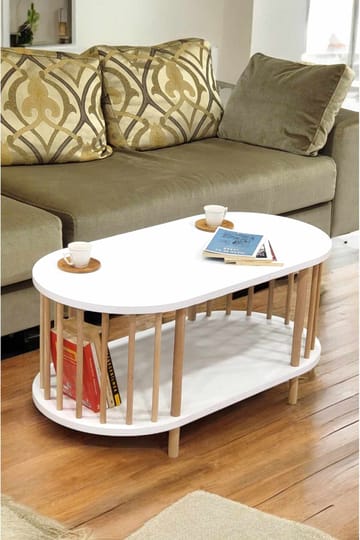 Belvo Soffbord 90x43x45 cm - Vit - Products - Möbler - Bord & matgrupp - Soffbord