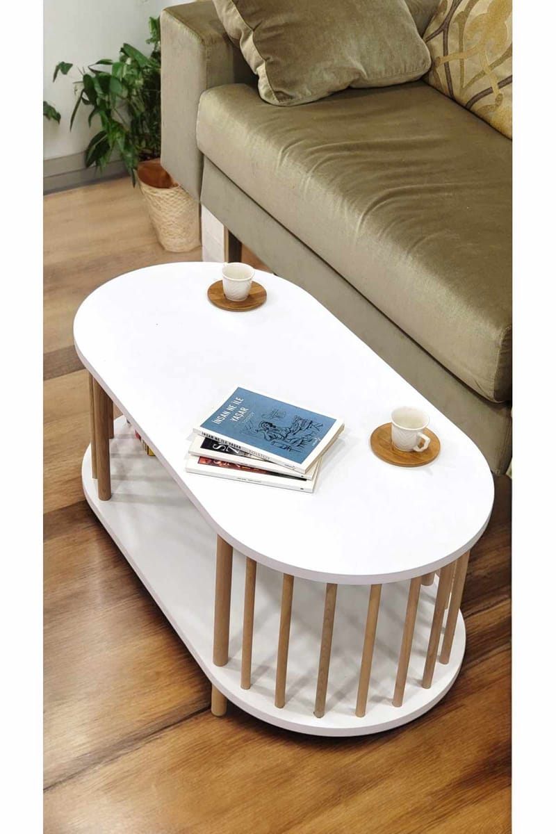 Belvo Soffbord 90x43x45 cm - Vit - Products - Möbler - Bord & matgrupp - Soffbord