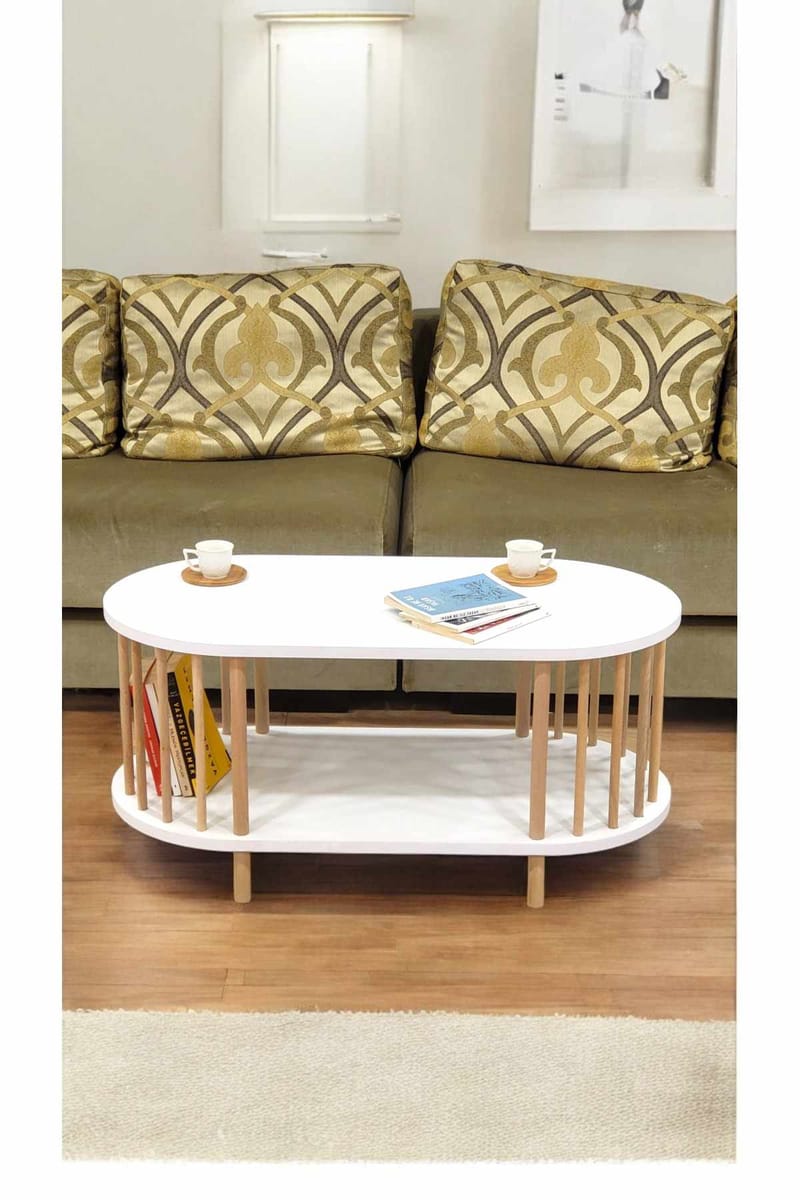 Belvo Soffbord 90x43x45 cm - Vit - Products - Möbler - Bord & matgrupp - Soffbord