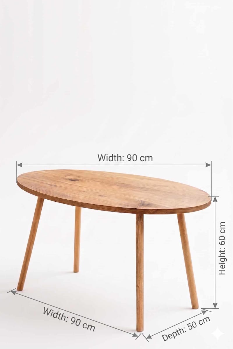 Belvo Soffbord 90x60x50 cm - Furu - Products - Möbler - Bord & matgrupp - Soffbord
