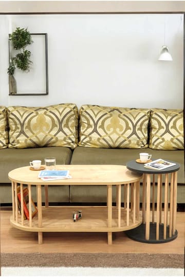 Belvo Soffbordsset 90x43x45 cm - Sapphire Oak och antracit - Products - Möbler - Bord & matgrupp - Soffbord