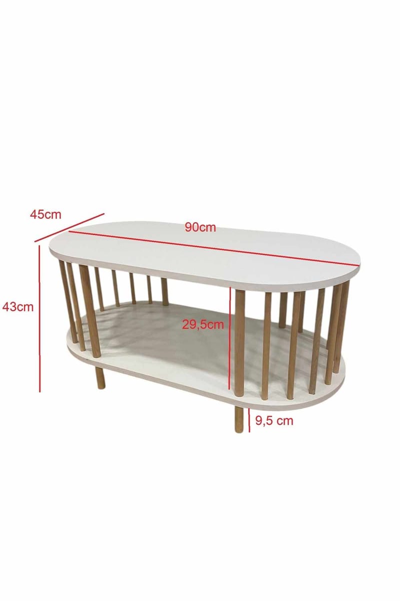 Belvo Soffbordsset 90x43x45 cm - Sapphire Oak och antracit - Products - Möbler - Bord & matgrupp - Soffbord