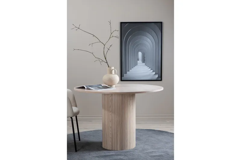 Bianca Matbord 110 cm Runt - Beige - Products - Möbler - Bord & matgrupp - Matbord & köksbord