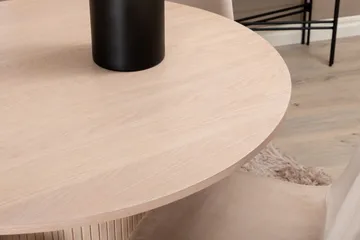 Bianca Matgrupp 110 cm Rund med 4 Polar stolar - Beige - Products - Möbler - Bord & matgrupp - Matgrupp