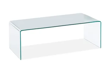 Bonisiolo Rektangulärt Soffbord 110x55 cm i Böjt Glas - Transparent - Products - Möbler - Bord & matgrupp - Soffbord
