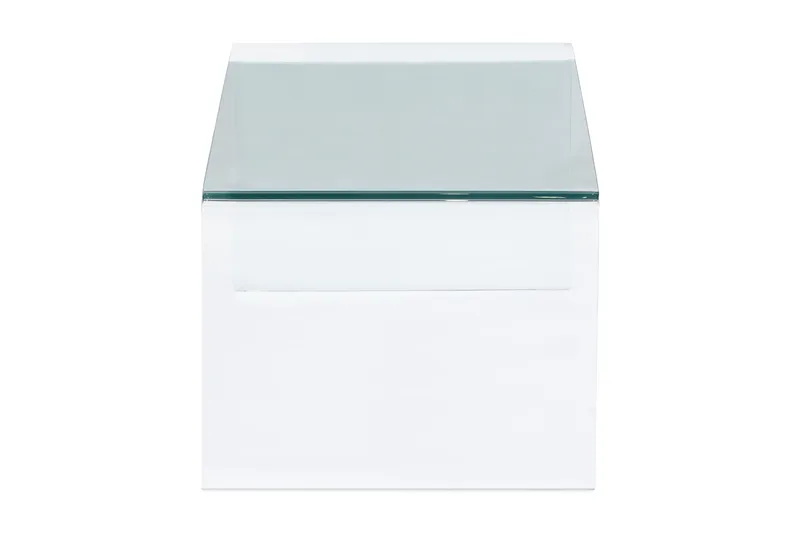 Bonisiolo Rektangulärt Soffbord 110x55 cm i Böjt Glas - Transparent - Products - Möbler - Bord & matgrupp - Soffbord