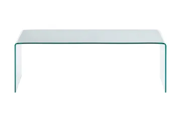 Bonisiolo Rektangulärt Soffbord 110x55 cm i Böjt Glas - Transparent - Products - Möbler - Bord & matgrupp - Soffbord