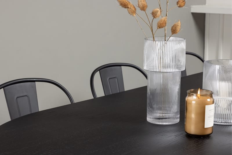 Bootcut Matbord 230x115 cm med 4 Tempe Stolar - Svart - Products - Möbler - Bord & matgrupp - Matbord & köksbord