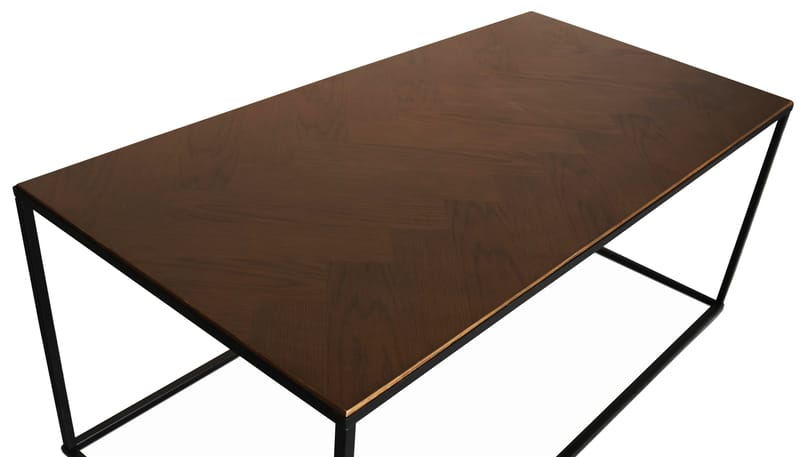 Toppskiva 120x60 cm, Mörkbrun Fiskben