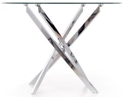 Underrede Trend Bord Ø100 cm Glas, Krom