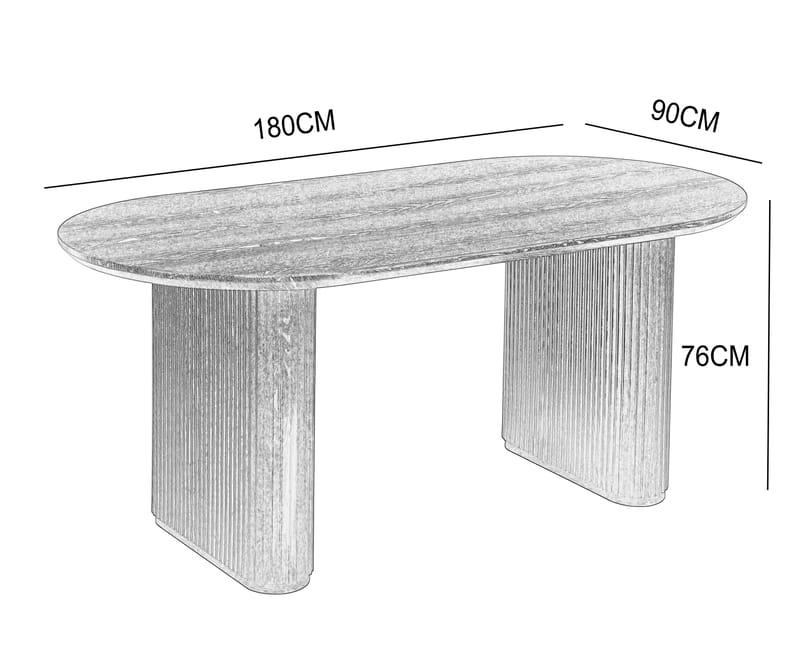 Callum matbord 180x90 cm - Svartbetsad ek - Svartbetsad ek - Products - Möbler - Bord & matgrupp - Matbord & köksbord